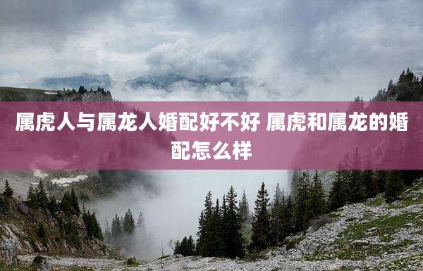 属虎人与属龙人婚配好不好 属虎和属龙的婚配怎么样