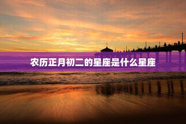 农历正月初二的星座是什么星座