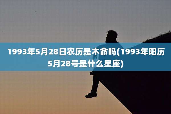 1993年5月28日农历是木命吗(1993年阳历5月28号是什么星座)