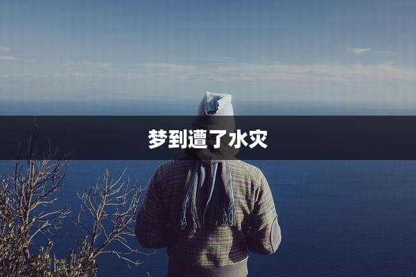 梦到遭了水灾