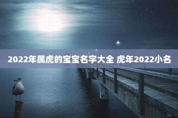 2022年属虎的宝宝名字大全 虎年2022小名