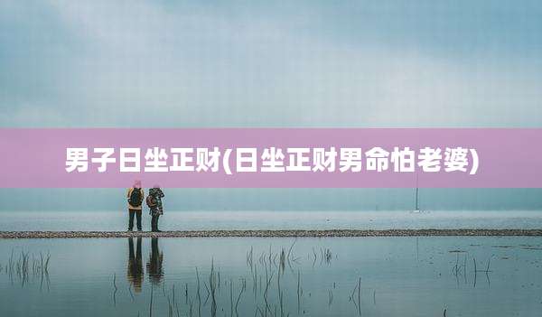 男子日坐正财(日坐正财男命怕老婆)