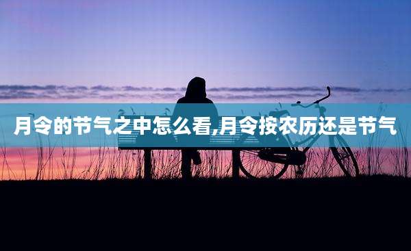 月令的节气之中怎么看,月令按农历还是节气