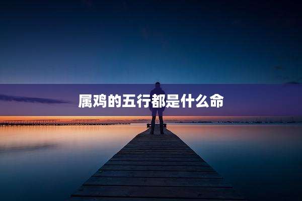 属鸡的五行都是什么命