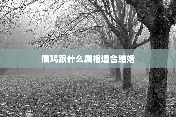 属鸡跟什么属相适合结婚