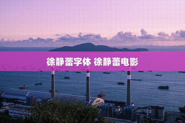徐静蕾字体 徐静蕾电影