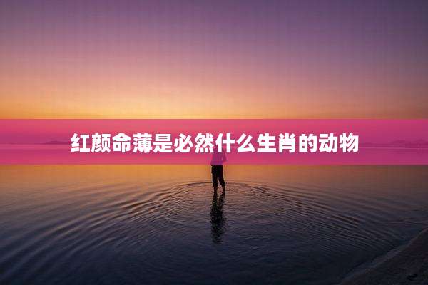红颜命薄是必然什么生肖的动物