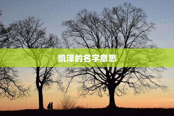 凯泽的名字意思