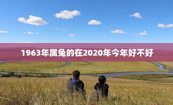 1963年属兔的在2020年今年好不好