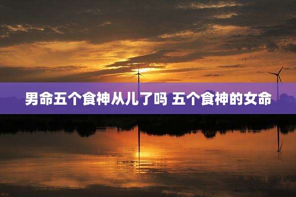男命五个食神从儿了吗 五个食神的女命