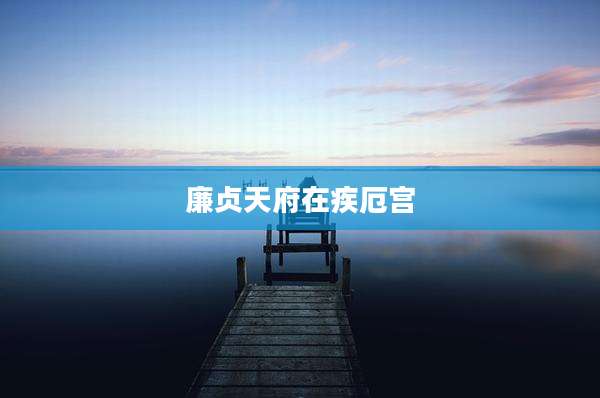 廉贞天府在疾厄宫