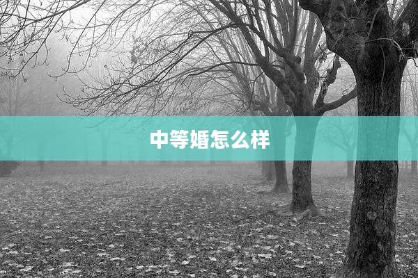 中等婚怎么样