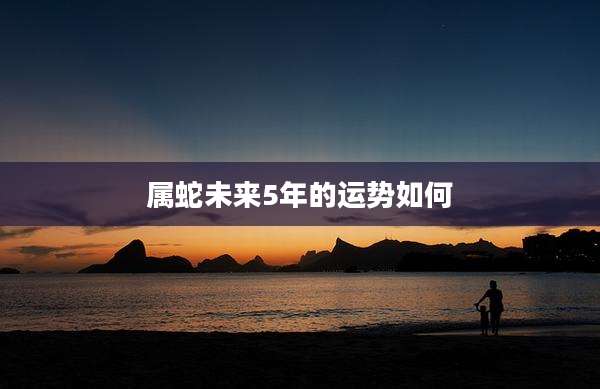 属蛇未来5年的运势如何