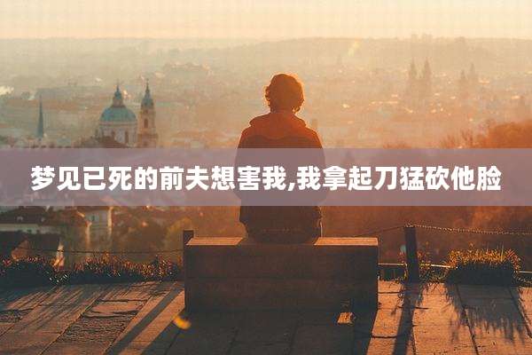 梦见已死的前夫想害我,我拿起刀猛砍他脸