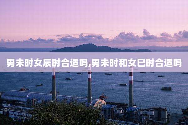 男未时女辰时合适吗,男未时和女巳时合适吗