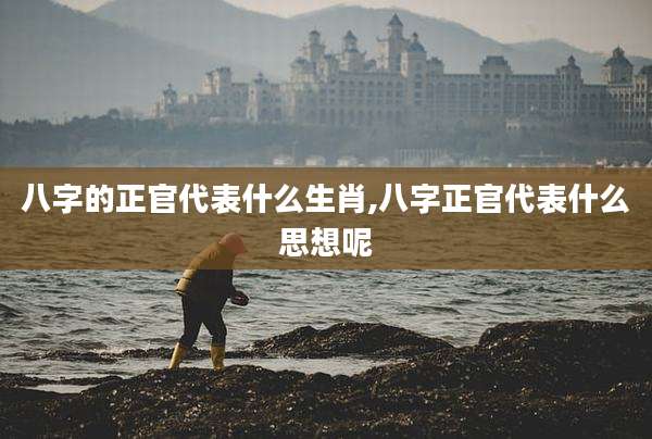 八字的正官代表什么生肖,八字正官代表什么思想呢