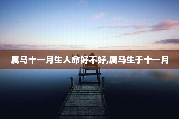 属马十一月生人命好不好,属马生于十一月
