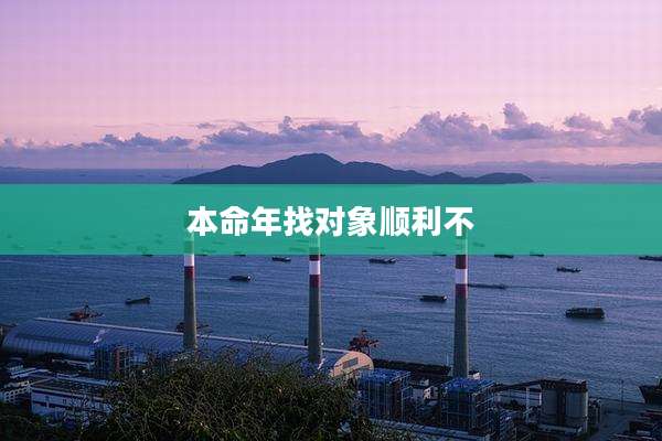 本命年找对象顺利不