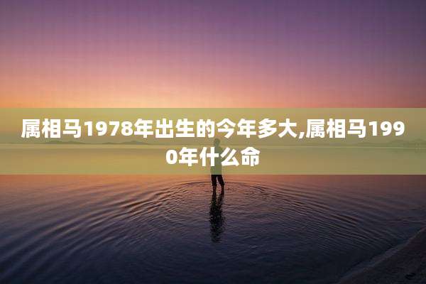属相马1978年出生的今年多大,属相马1990年什么命