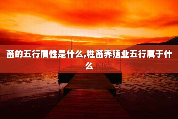 畜的五行属性是什么,牲畜养殖业五行属于什么