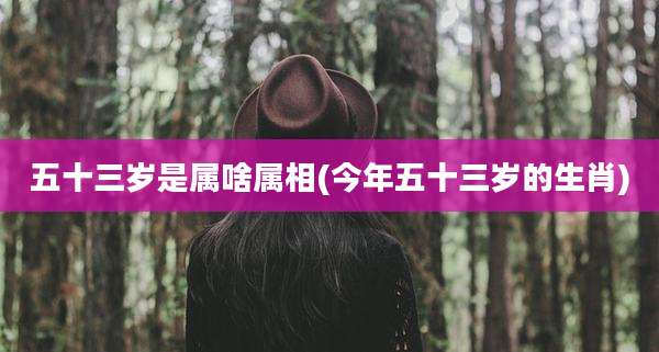 五十三岁是属啥属相(今年五十三岁的生肖)