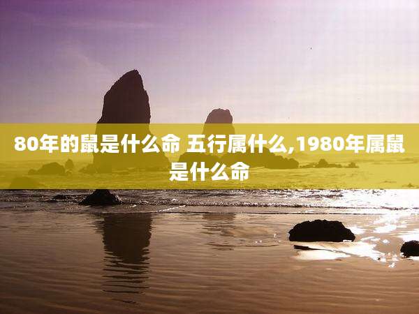 80年的鼠是什么命 五行属什么,1980年属鼠是什么命