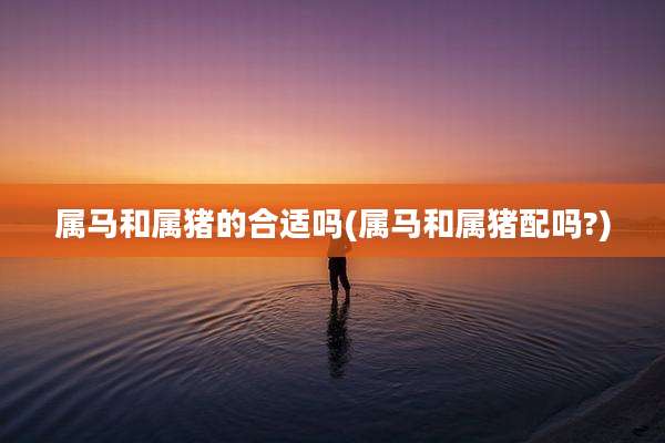 属马和属猪的合适吗(属马和属猪配吗?)