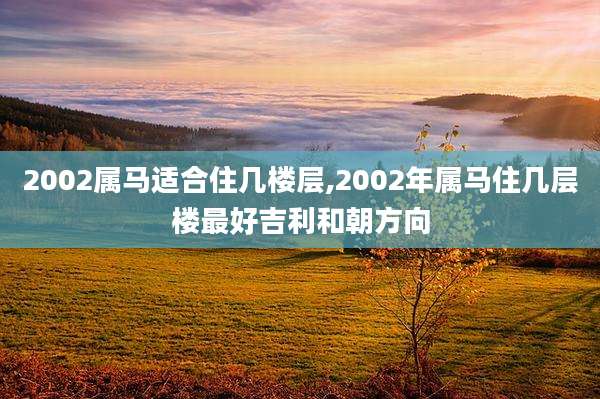 2002属马适合住几楼层,2002年属马住几层楼最好吉利和朝方向