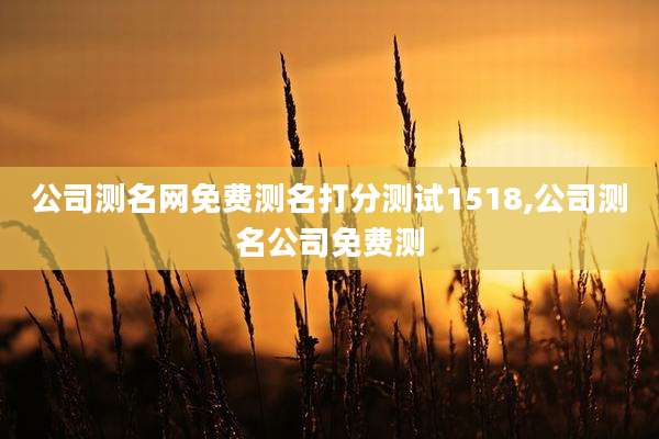 公司测名网免费测名打分测试1518,公司测名公司免费测