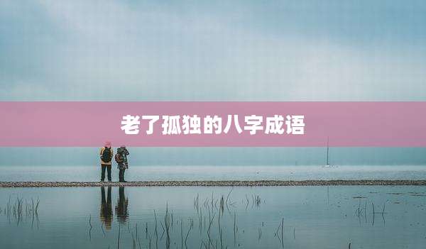 老了孤独的八字成语