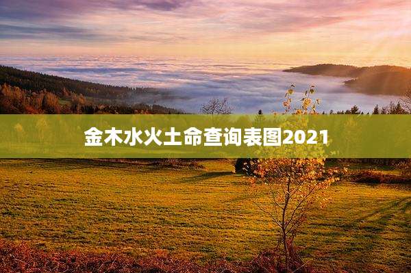 金木水火土命查询表图2021