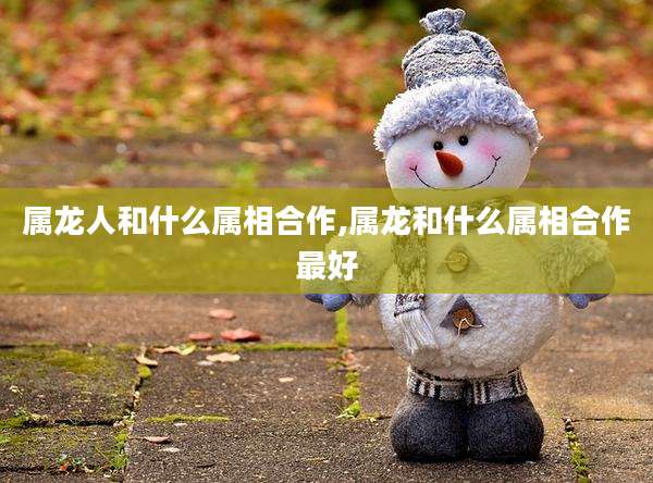 属龙人和什么属相合作,属龙和什么属相合作最好