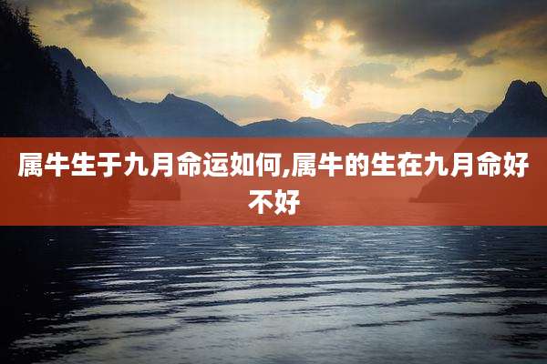 属牛生于九月命运如何,属牛的生在九月命好不好