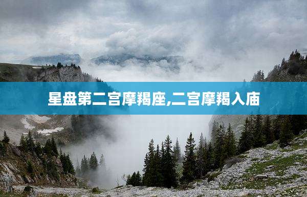 星盘第二宫摩羯座,二宫摩羯入庙