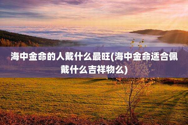 海中金命的人戴什么最旺(海中金命适合佩戴什么吉祥物么)