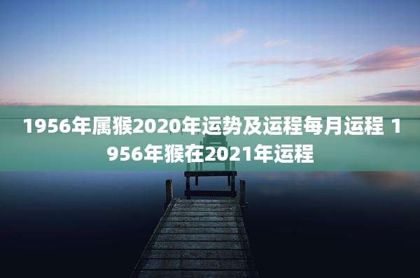 1956年属猴2020年运势及运程每月运程 1956年猴在2021年运程