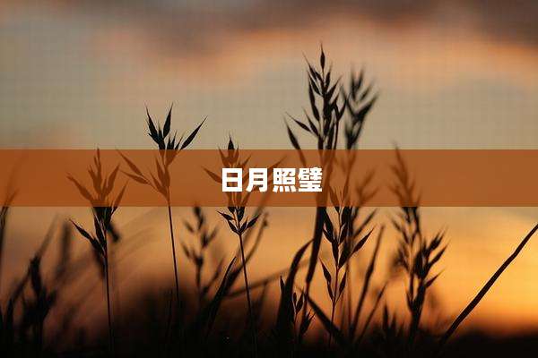 日月照璧