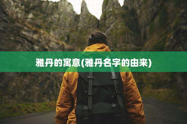 雅丹的寓意(雅丹名字的由来)