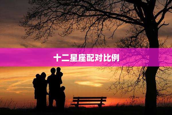 十二星座配对比例