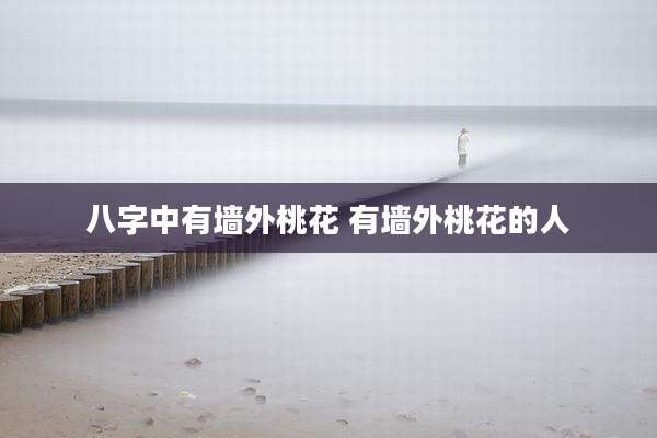 八字中有墙外桃花 有墙外桃花的人