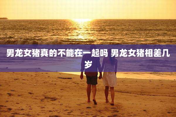 男龙女猪真的不能在一起吗 男龙女猪相差几岁