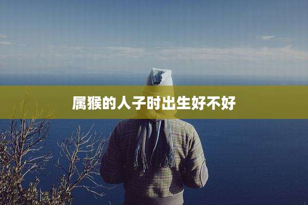 属猴的人子时出生好不好