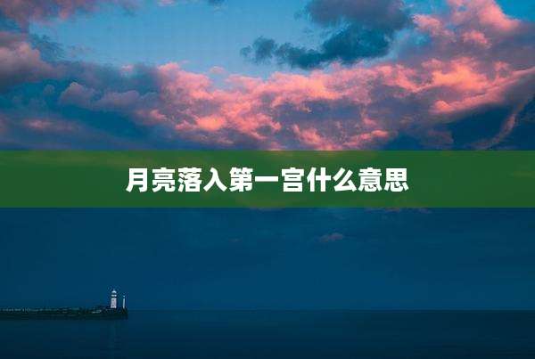 月亮落入第一宫什么意思