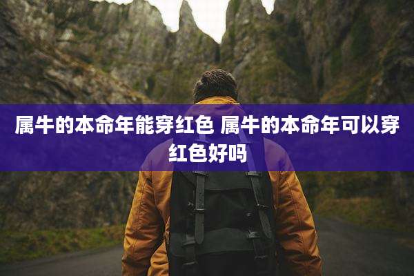 属牛的本命年能穿红色 属牛的本命年可以穿红色好吗