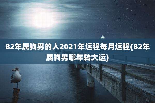 82年属狗男的人2021年运程每月运程(82年属狗男哪年转大运)