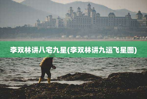 李双林讲八宅九星(李双林讲九运飞星图)