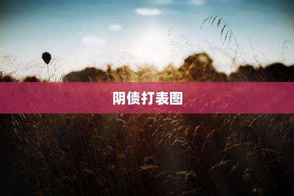 阴债打表图
