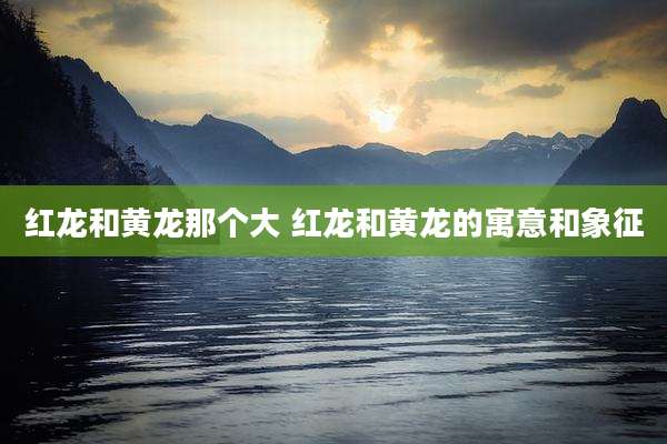 红龙和黄龙那个大 红龙和黄龙的寓意和象征
