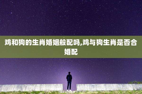 鸡和狗的生肖婚姻般配吗,鸡与狗生肖是否合婚配