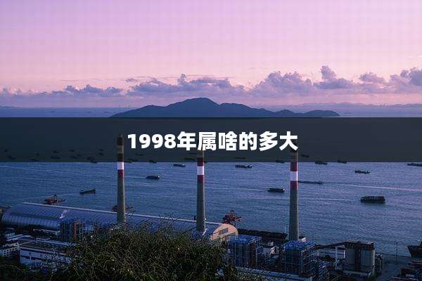 1998年属啥的多大